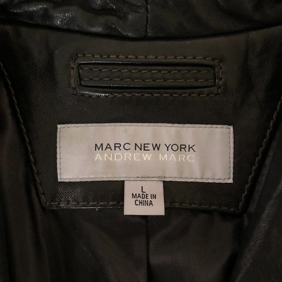Andrew Marc Lambskin Leather Jacket - Picture 3 of 4